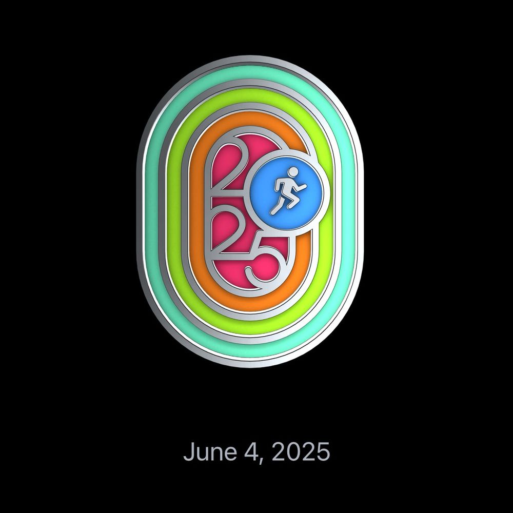 Apple award for exercising on Global Running Day.