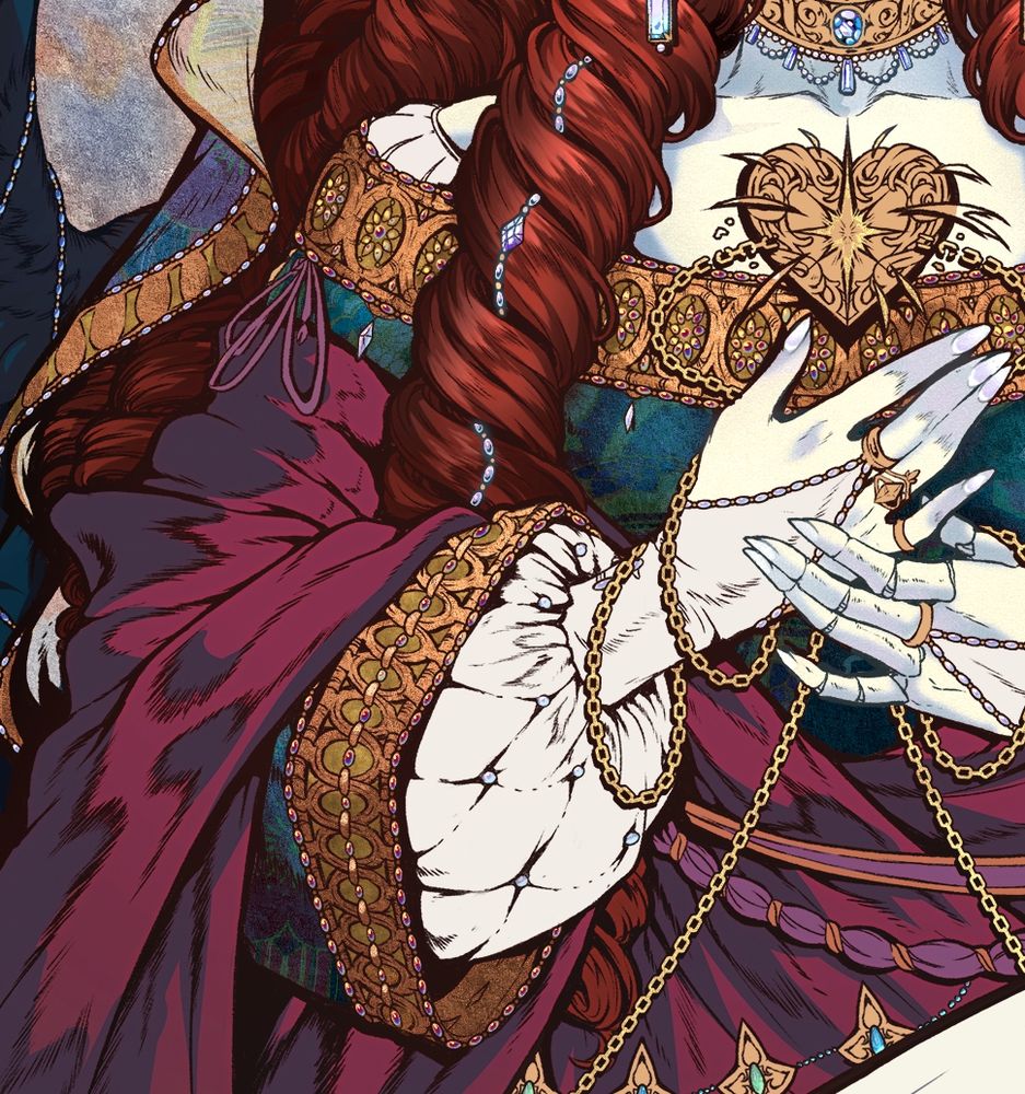 A closeup shot of embroidery embroided details 