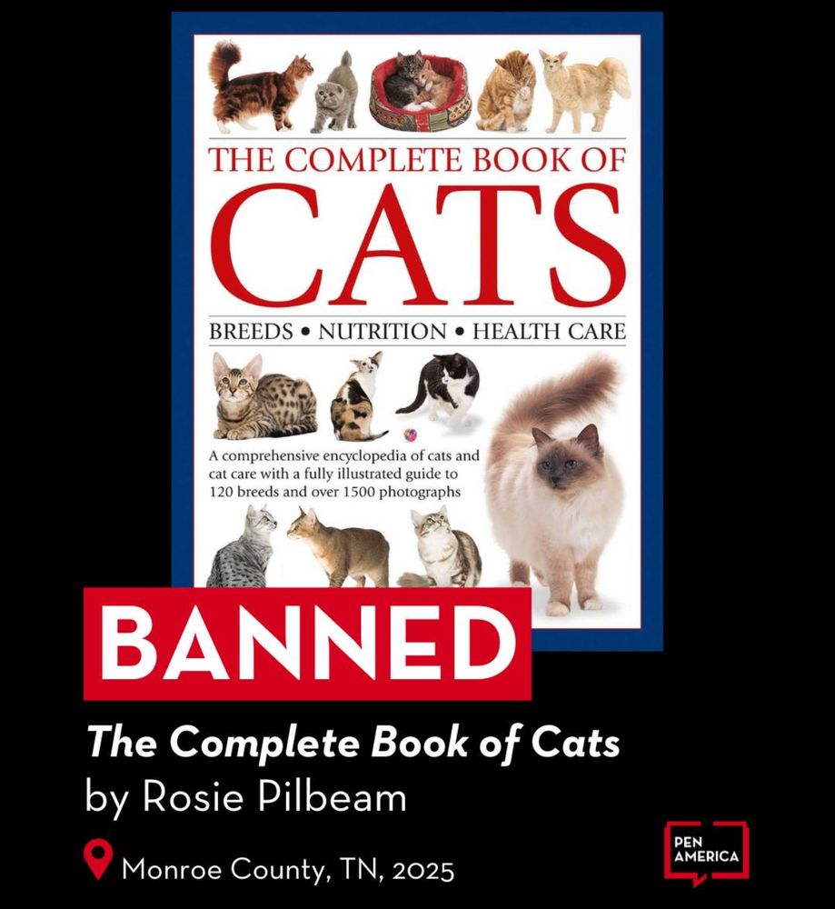 An image of banned book “the complete book of cats”