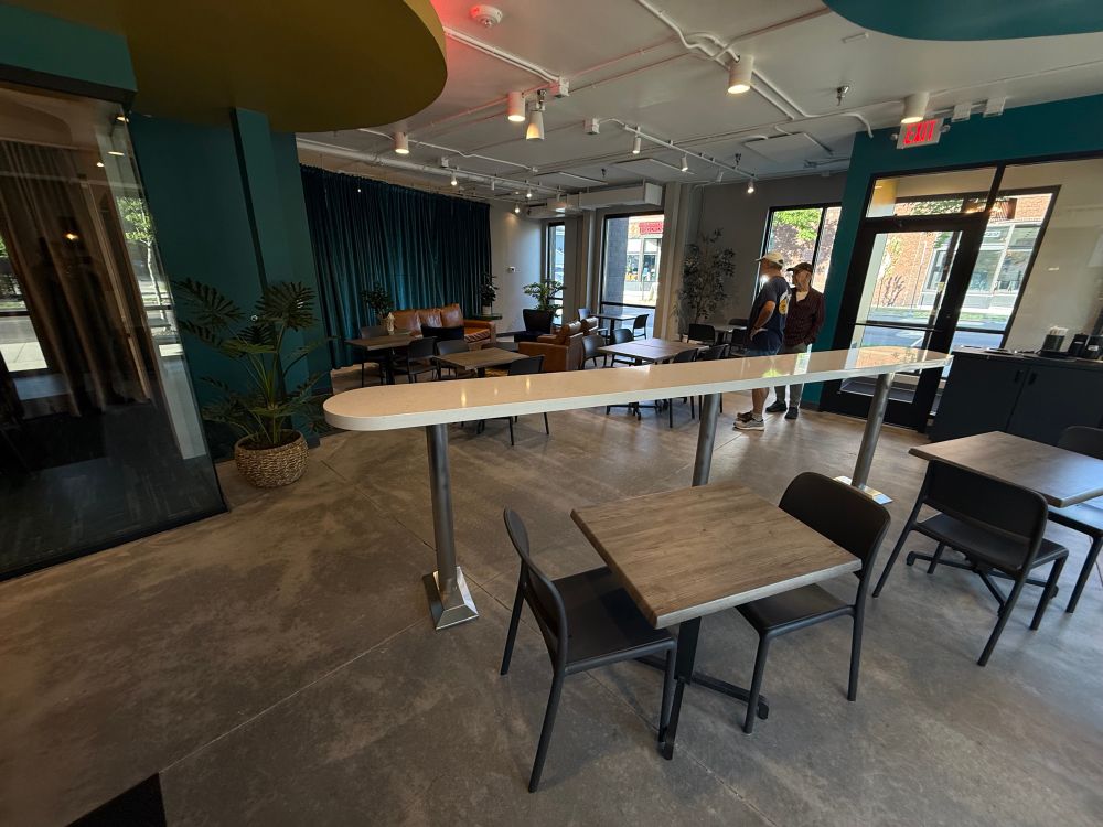 Coffeeshop seating area