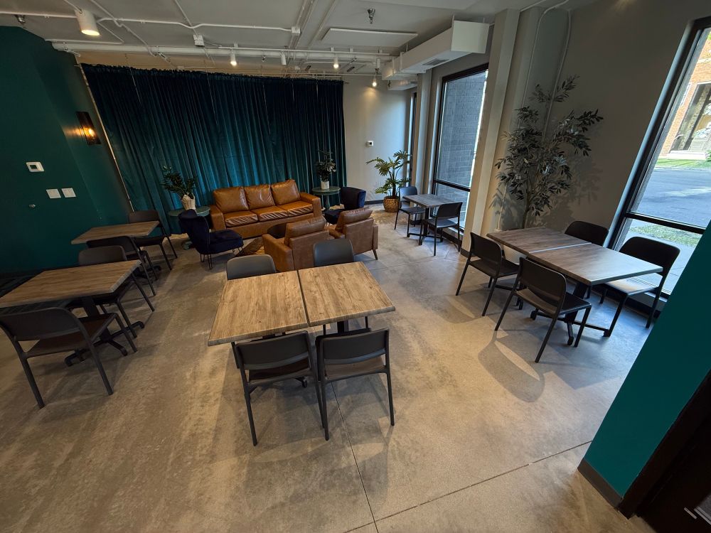 Coffeeshop seating area