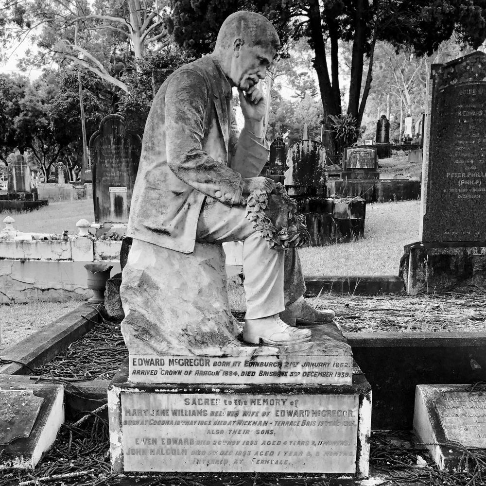 2. Edward McGregor's monument in Toowong Cemetery, Brisbane, Queensland.