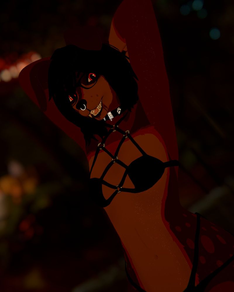 stupid dumb bitch vampire dog in her new bikini
