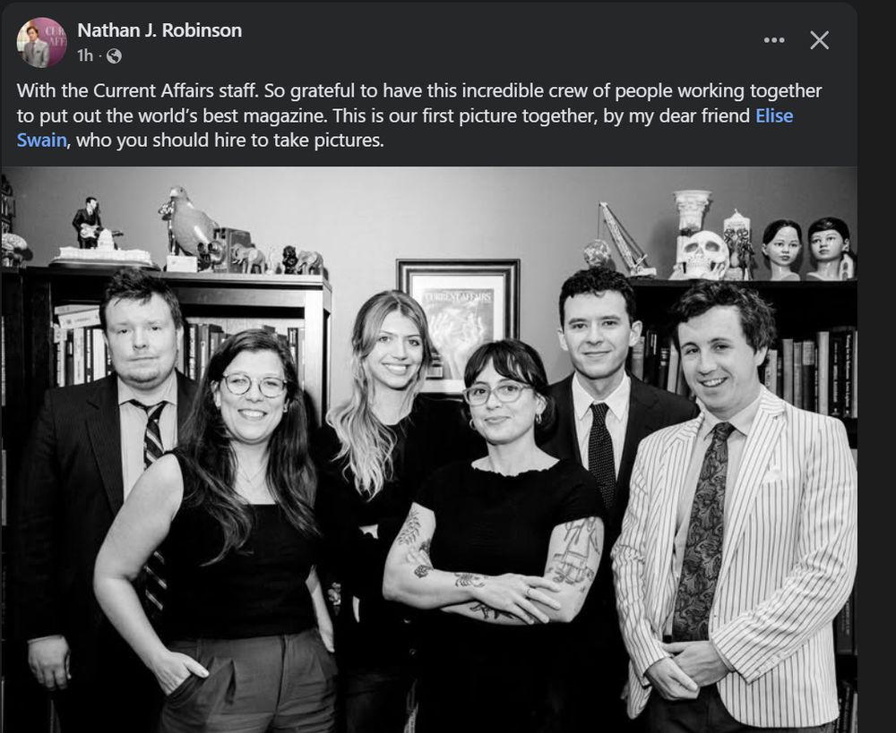 Nate with the staff that never tried to organize their workplace. 