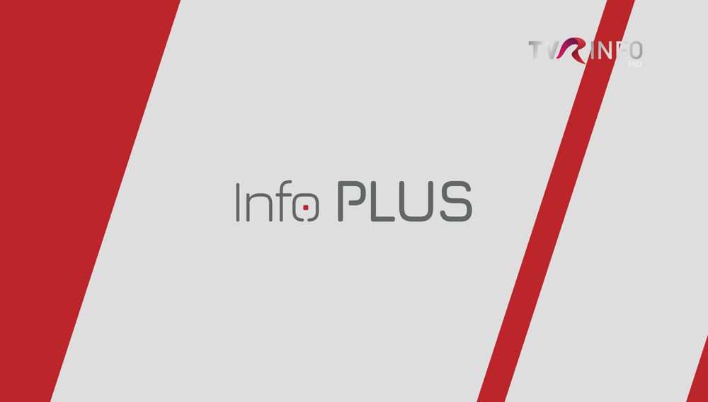 A fake show card of Info Plus during 2021-2022, the hourly news of TVR Info.