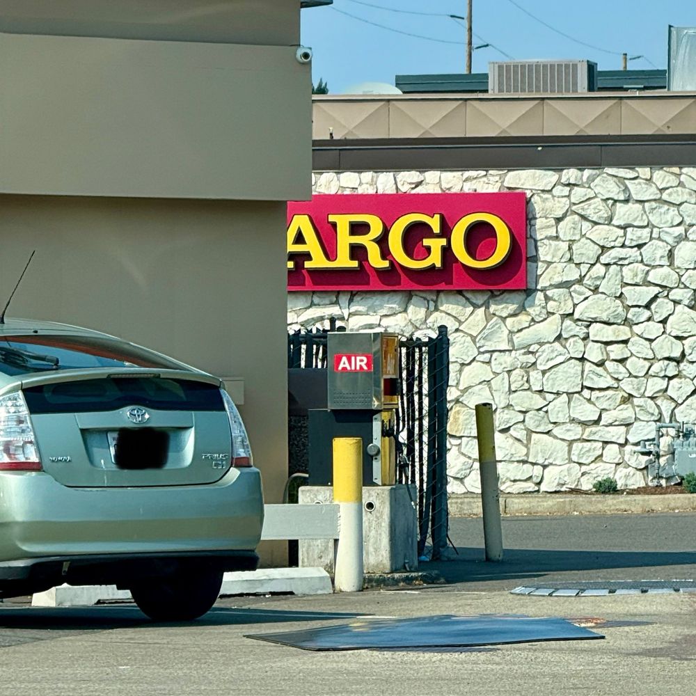 Wells Fargo sign but the only letters visible say “Argo” which was the name of the ship in the Star Blazers dub from the 70’s/80’s.
