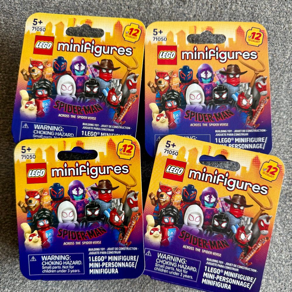Lego Spider-Man minifigure boxes