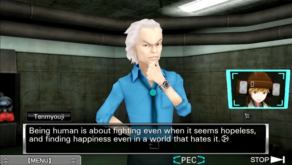"Being human is about fighting even when it seems hopeless, and finding happiness even in a world that hates it."