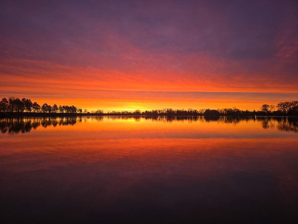 Sunrise on a lake