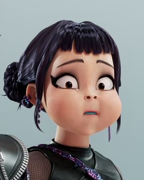 screenshot cropped showing Zoey from Hunt/X with a blue ball in her mouth