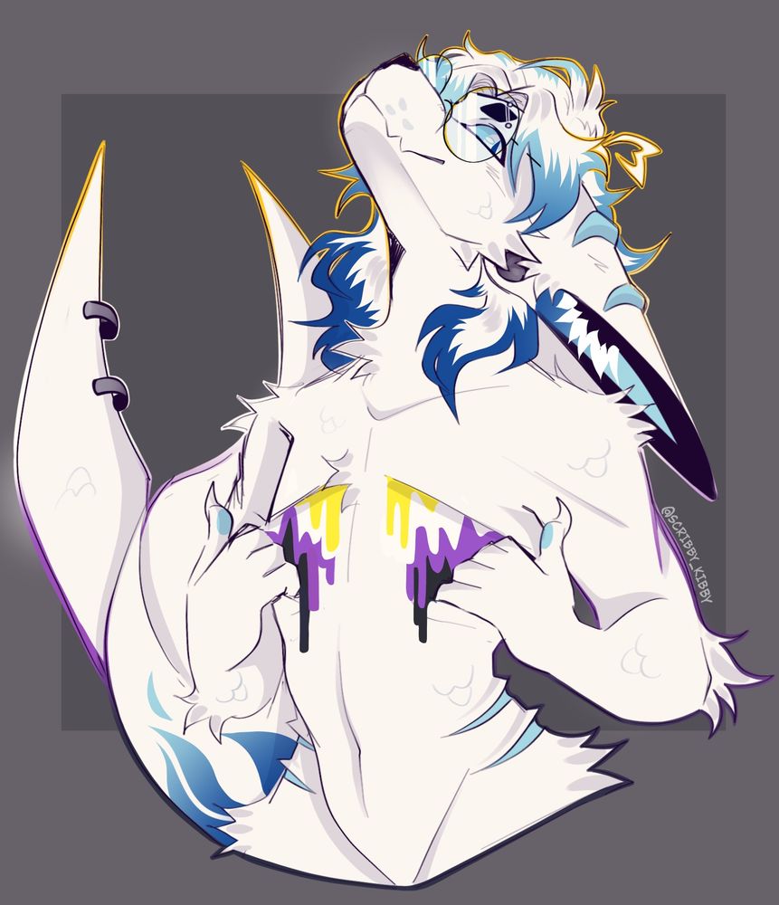 Scribby ripping open her top scars to show her true colours cause she’s cool 