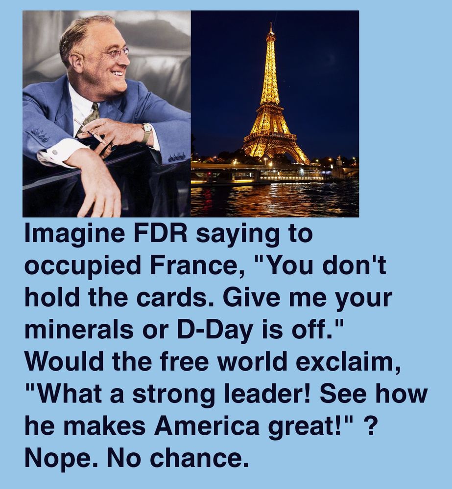 Imagine FDR had said to France 