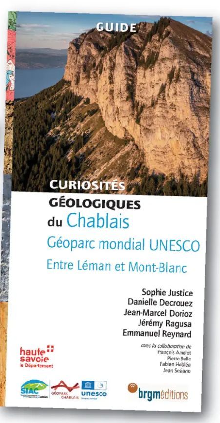 Couverture du guide des curiosités géologiques du Géoparc mondial UNESCO du Chablais