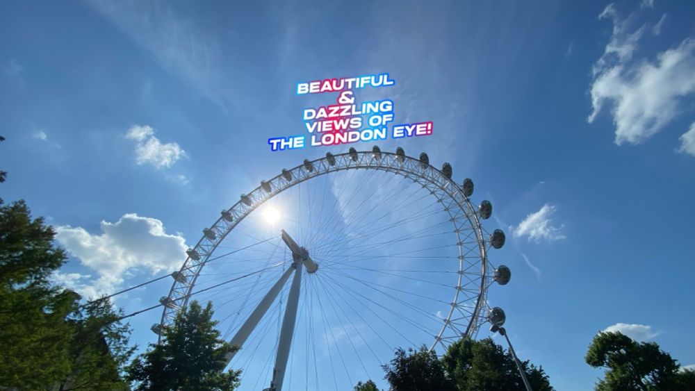 Beautiful & Dazzling Views Of The London Eye!