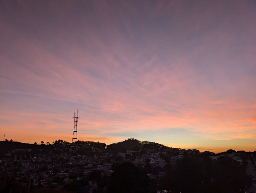 Sutro Tower at sunset