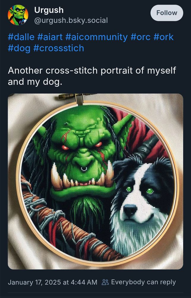 AI used to generate an image of a handcraft.