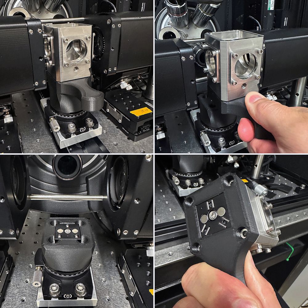 Stainless Imaging chamber for mesoSPIM with 3D printed kinematic mounts