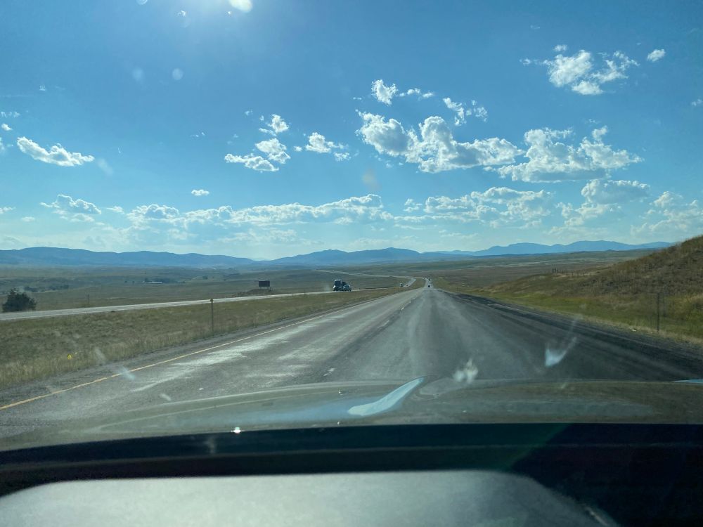 I-90 westbound in Montana 