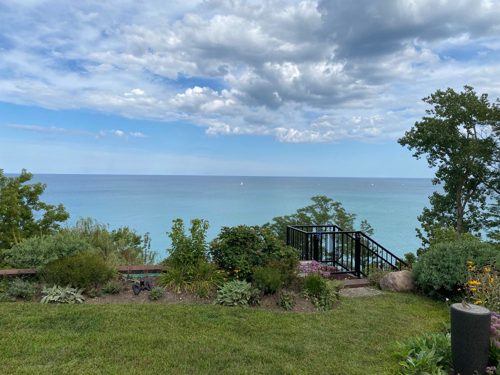 Lake Michigan view at Highland Park