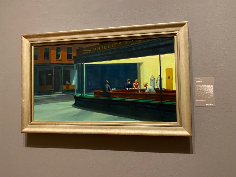 Nighthawks, 1942 oil on canvas painting by the American artist Edward Hopper