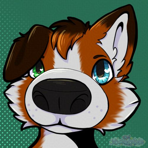 Chibi "Dog Island" drawing of Gigas. His muzzle is enlarged via perspective.
