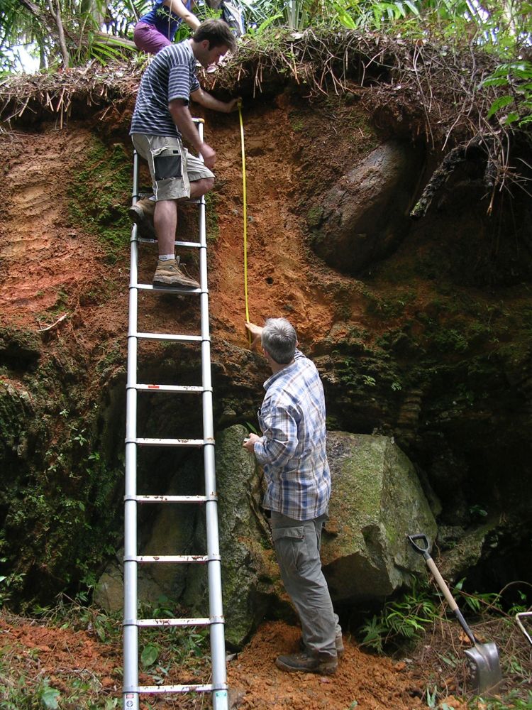 Weathered granitic rock in Puerto Rico