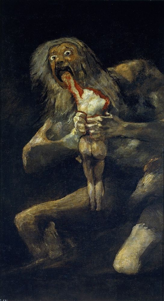 Goya's Saturn Devouring his Son.