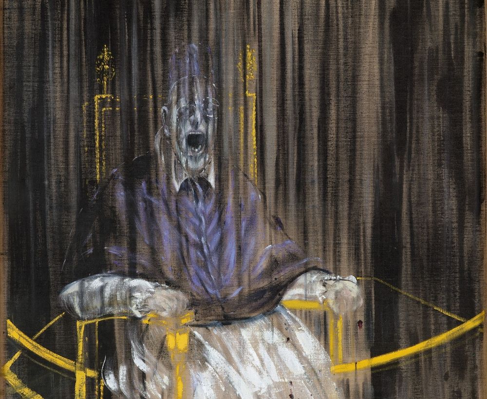 Un ecclésiastique peint par Francis Bacon.