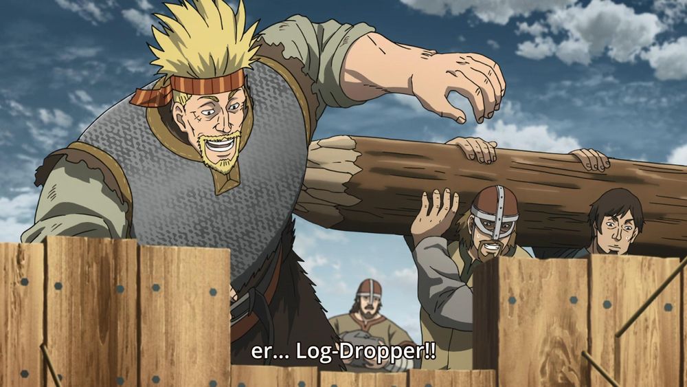 Still frame of Thorkell in anime "Vinland Saga"