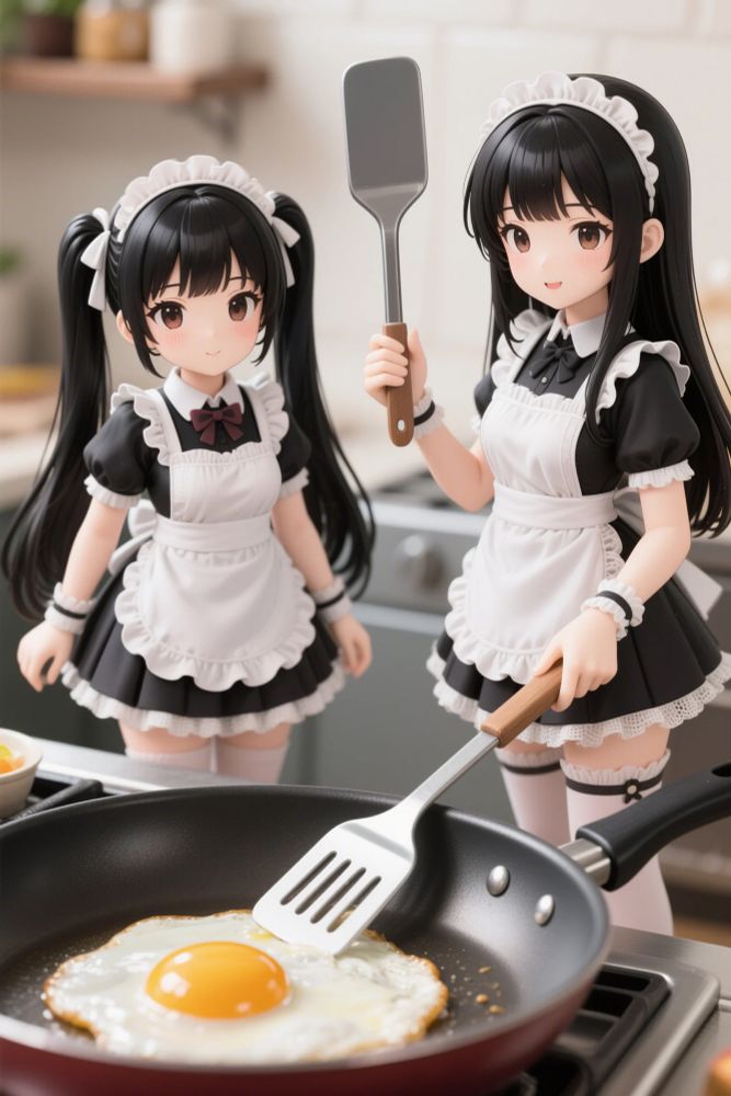 意外にも「破壊」が得意なLHの方が早く目玉焼きに辿り着いた。「創造」が得意な2Tは卵を殻ごと焼いたりしていた。

後で思考過程を尋ねてみたら、LHは食べるために料理をするので、とりあえず割ってみたらしい。目的から推論したようだ。

2Tの方は可能性をすべて考えて料理法を色々試してみたくなったようだ、その中に殻ごと焼く方法も含まれていたらしい。
