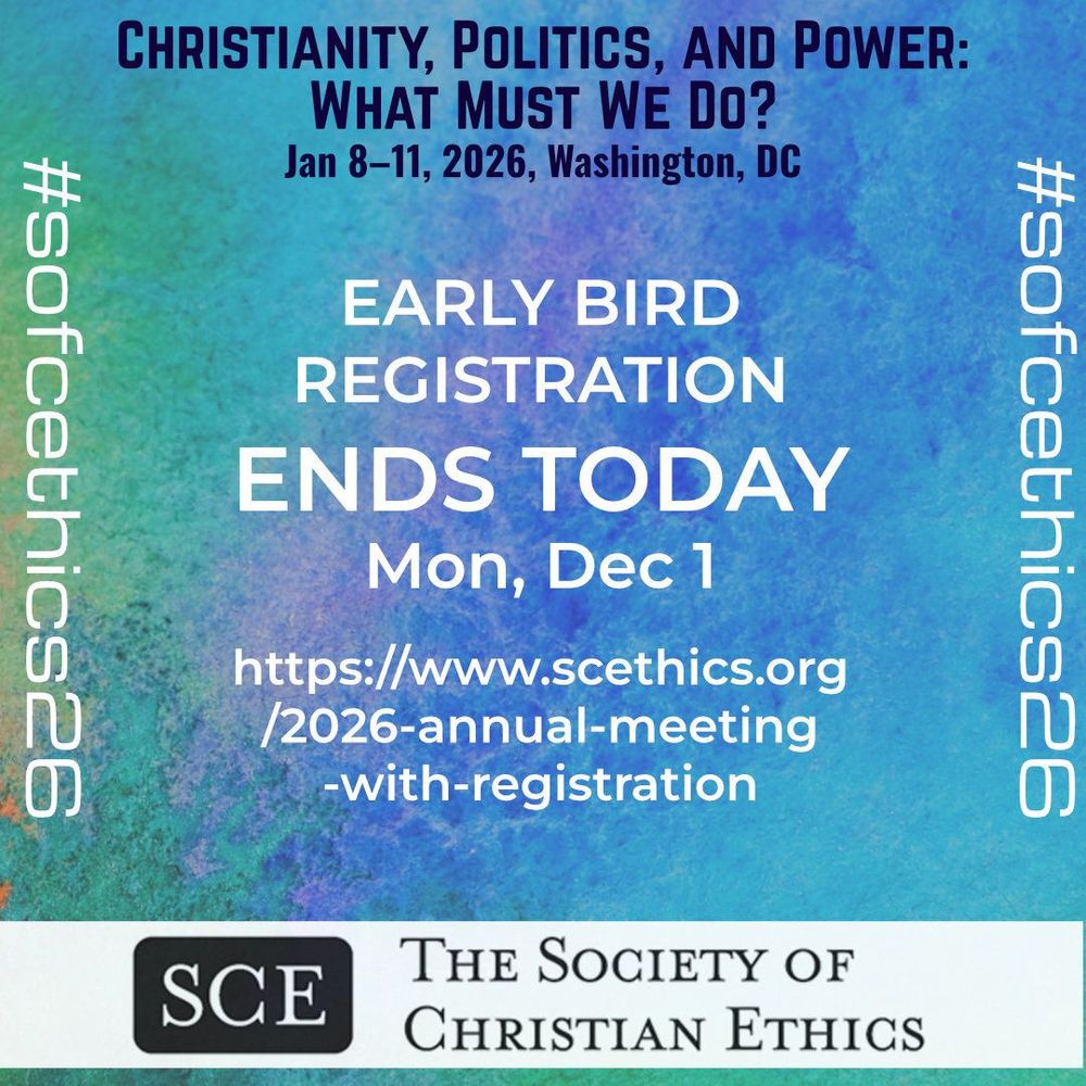 event graphic with text: early bird registration ends today, Monday, December 1