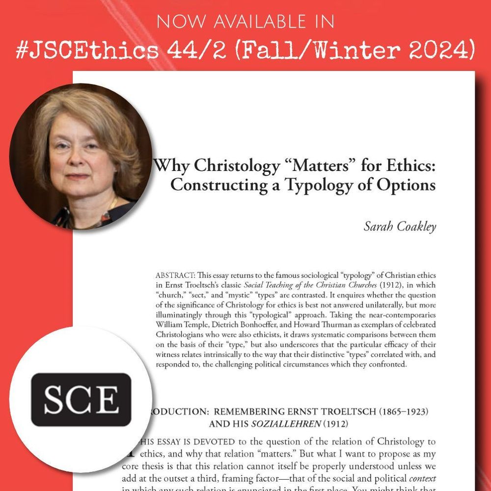 author photo and first page of article with heading Now Available in JSCEthics volume 44, number 2 (2024)