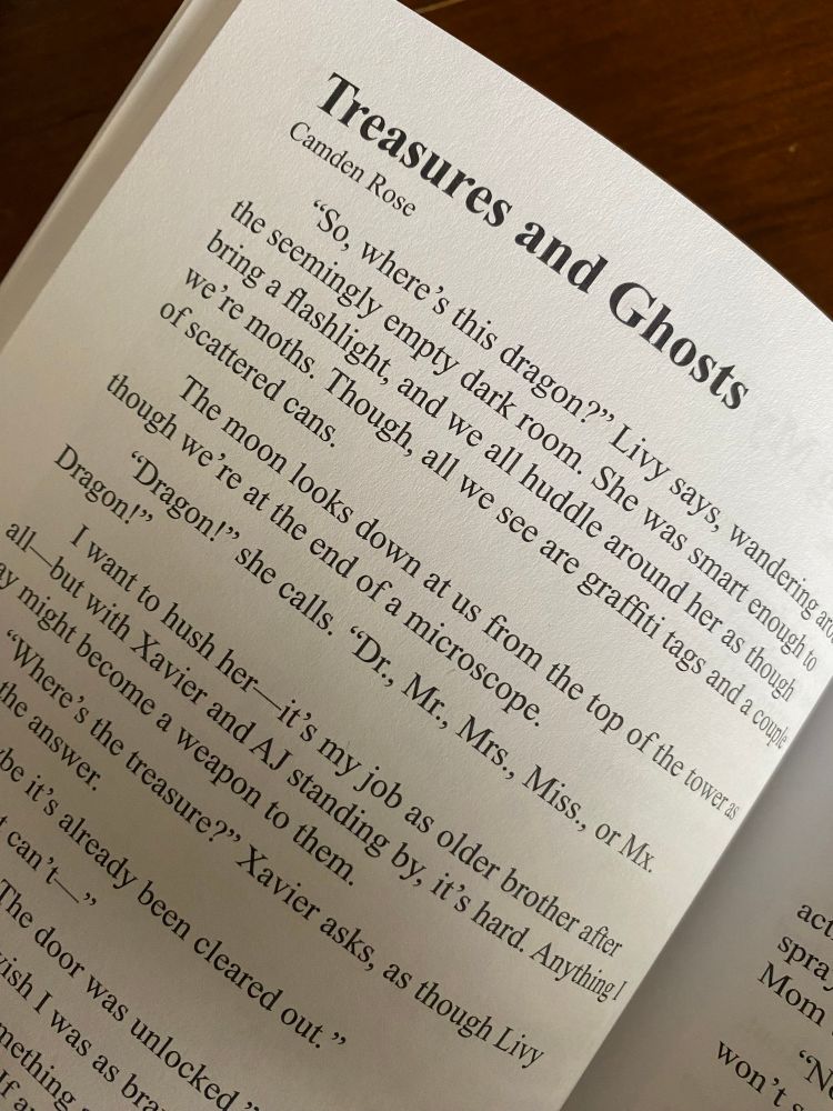 First few paragraphs of my story “Treasures and Ghosts”