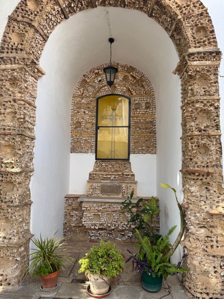 An outdoor “nook” of bones