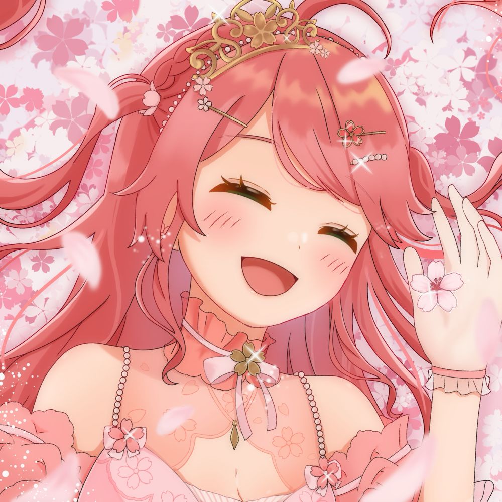 1年前のイラストを少し加筆＆修正しました🌸