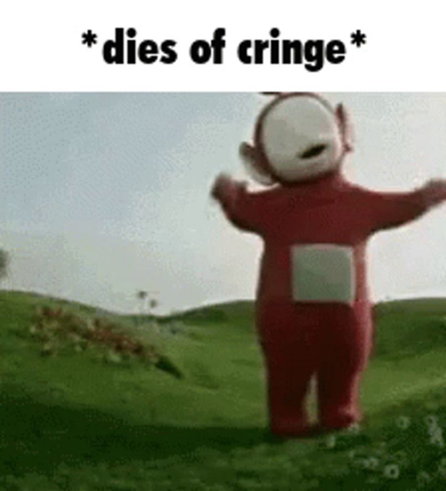 Teletubbies Dies Of Cringe GIF