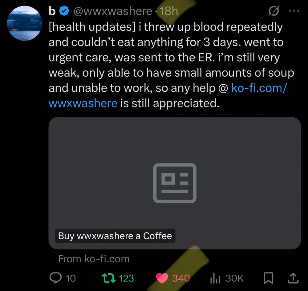 A screenshot showing user wwxwashere asking for help. It was posted 18 hours ago and has only 340 likes and 123 shares.