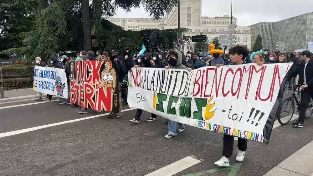 Photo du cortège de manifestants contre la tenue de la Nuit du bien commun.
Crédit photo: Presse Ocean 