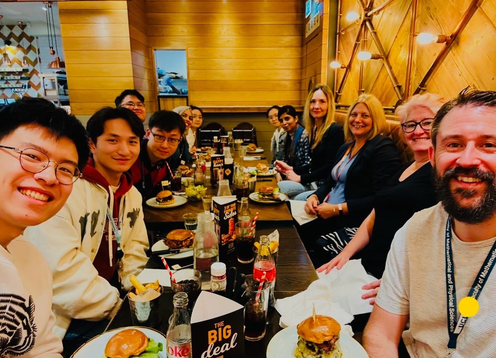 Dinner out with my research group