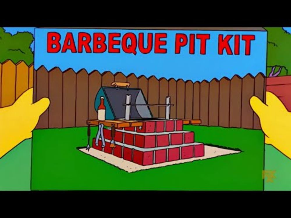 The Simpsons - Barbecue pit