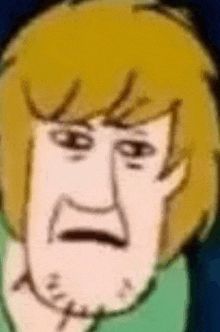 Sammy de Scooby Doo avec une tête dégoûtée