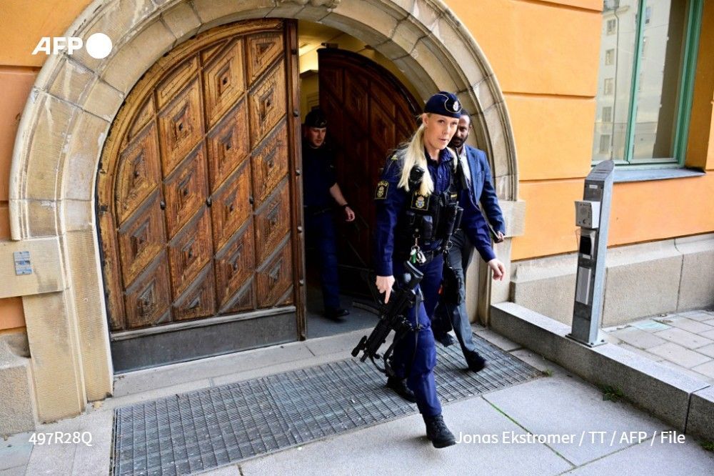There was a heavy security presence at the Stockholm District Court where Swedish jihadist Osama Krayem, was on trial for his role in the 2014 killing of a Jordanian pilot who was burned alive in Syria.