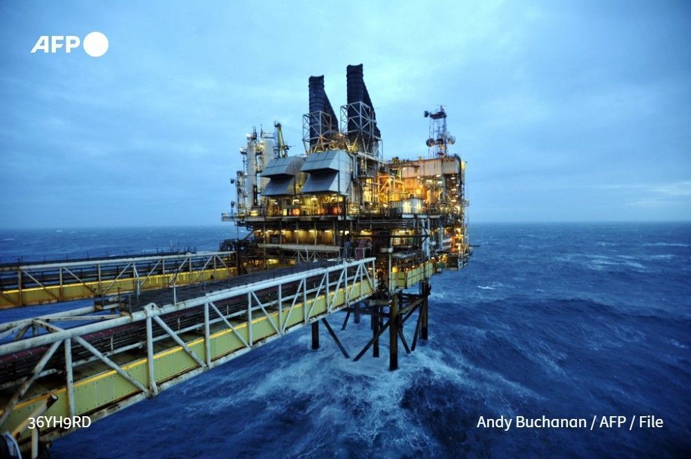 A BP oil platform in the North Sea