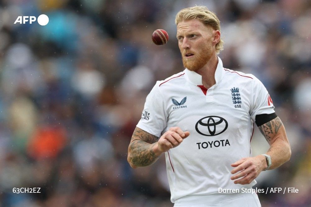 File photo shows England captain Ben Stokes during the first Test against India at Headingley cricket ground in Leeds, northern England on June 22, 2025