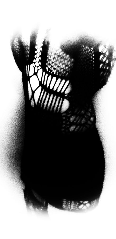 Mansion in fishnet dress faded out