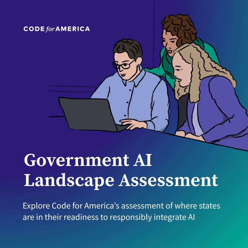 Code for America poster promoting Government AI Landscape Assestment
