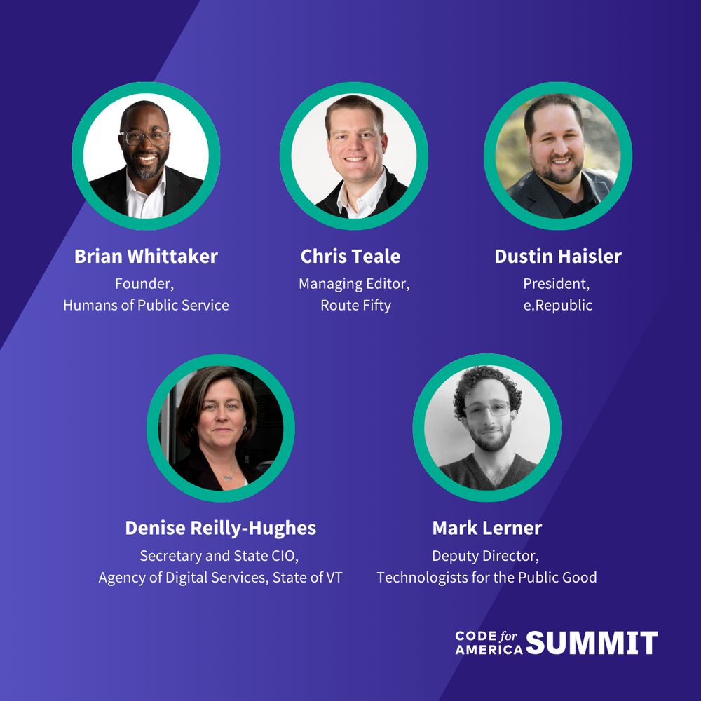 Image of Code for America Summit mainstage speakers