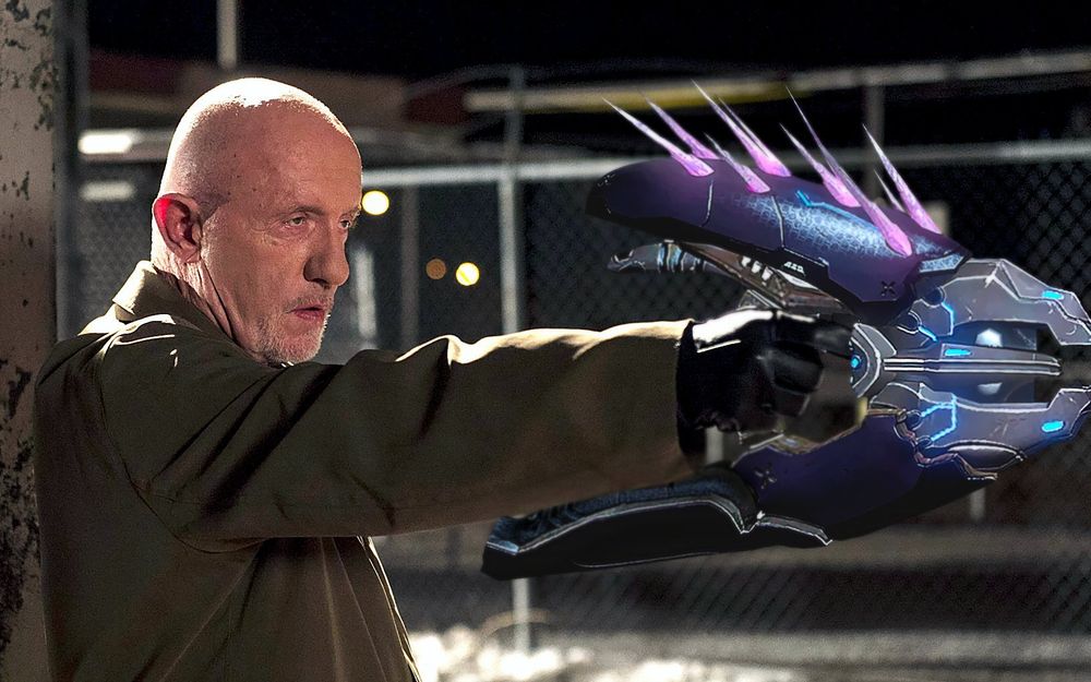 Mike Erhmantraut Kid Named Finger Halo Gun