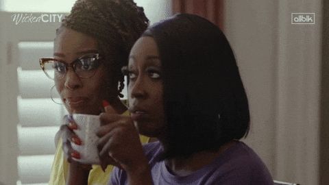 Black woman sipping tea