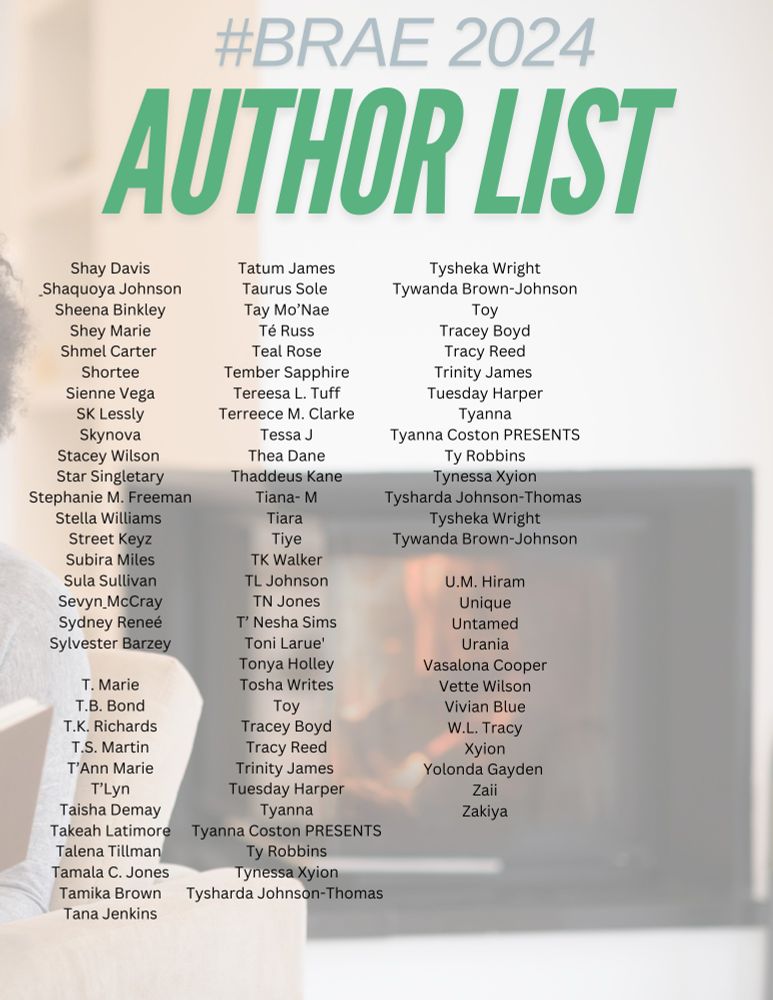 A long list of Authors names